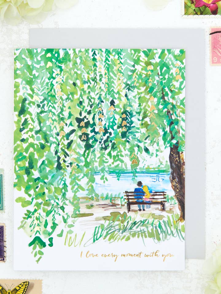 Love Every Moment With You, Grußkarte für den Großhandel von Darling Lemon