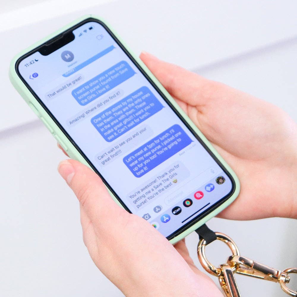 Save The Girls - Wholesale Phonecase Strap - Clip & Go Strap w/Pouch Chevron/Diamond Collection7