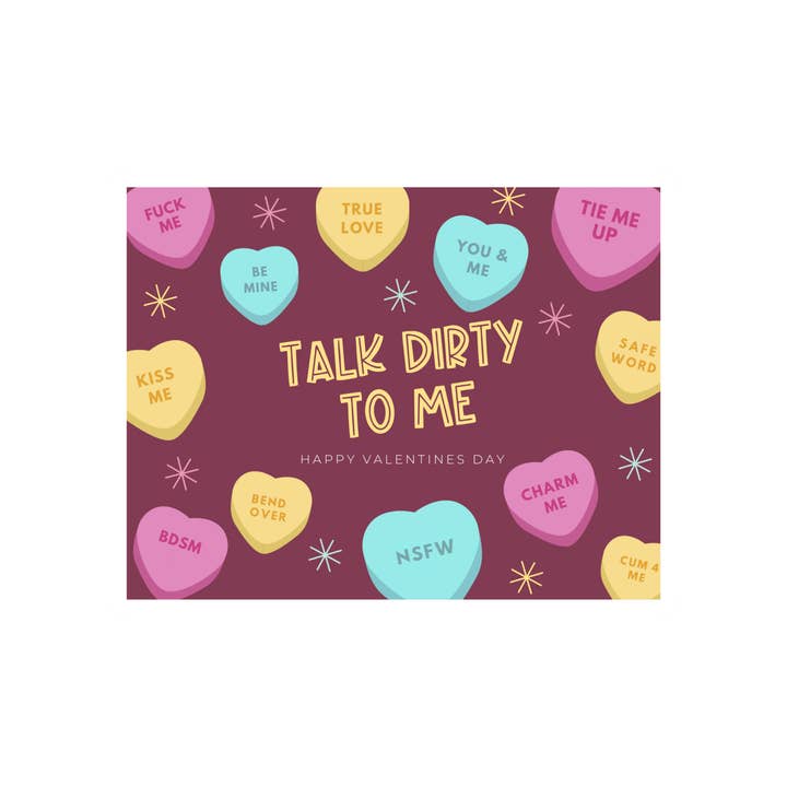 38 Valentine Stickers made with Vinyl - Mature Content for wholesale by Kink Ink Designs