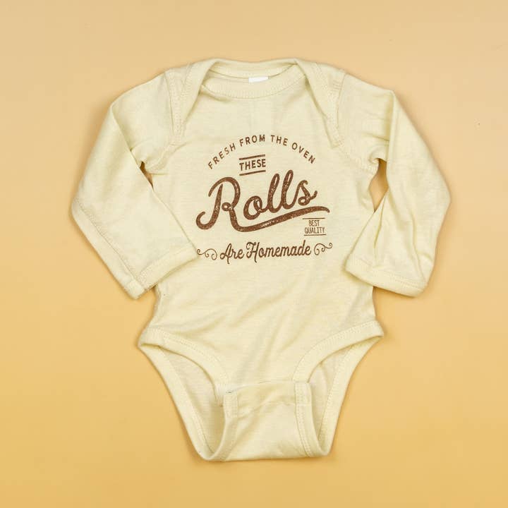 Cuddle Sleep Dream - Wholesale Bodysuit (Non-Footed) - Baby - These Rolls are Homemade | Baby Bodysuit Funny Thanksgiving9