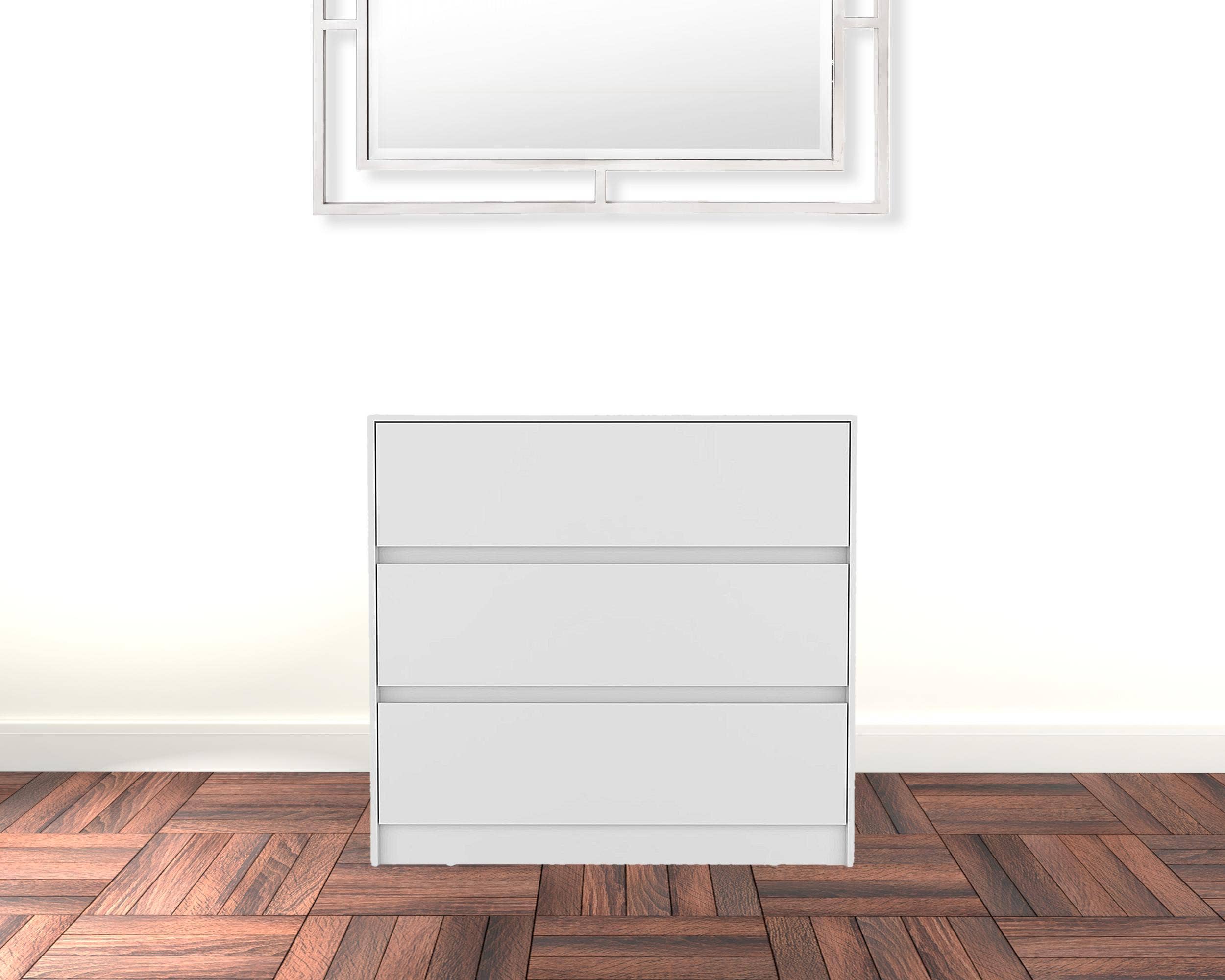 HomeRoots – wholesale Bedroom furniture – 33" White Three Drawer Dresser2