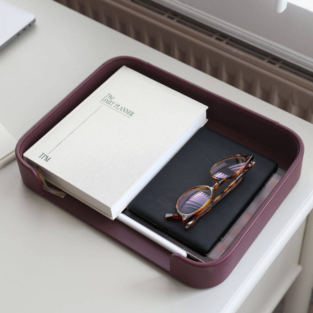 Stackers – wholesale Desk organiser – Desk Organiser Set - Garnet3