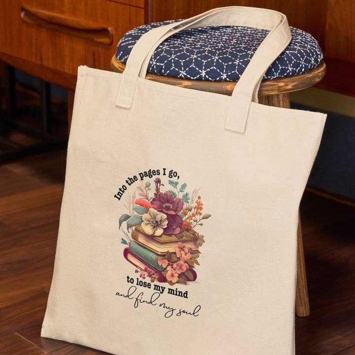 Into The Pages Tote Bag for wholesale by CGS.Creations