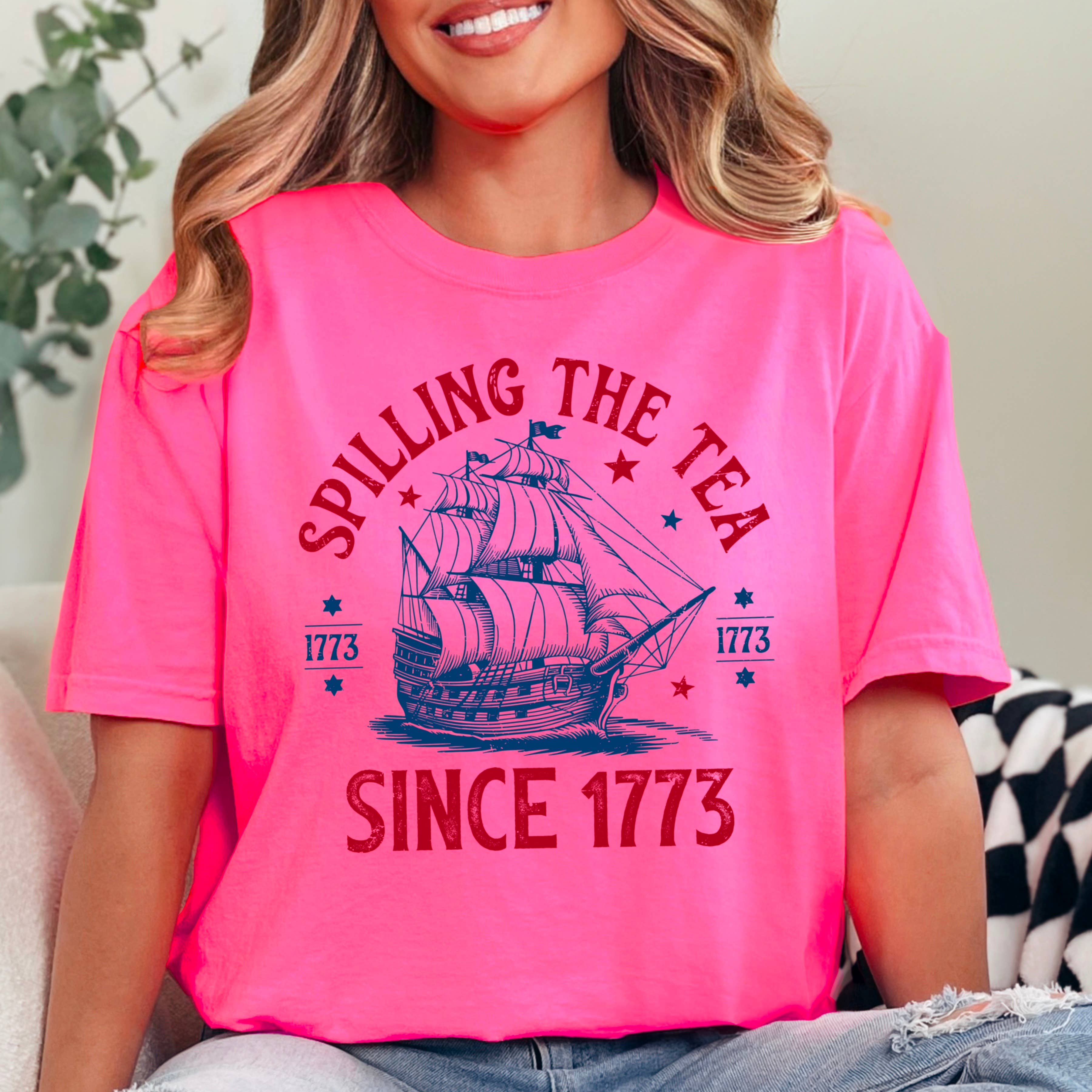 Shoppe SHC – wholesale T-shirt (graphic) – women's – July 4th Graphic Shirt | Patriotic Apparel | Comfort Colors7