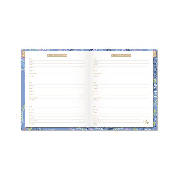 Portico Designs - Wholesale Notebook - Sara Miller Savannah Password Book6