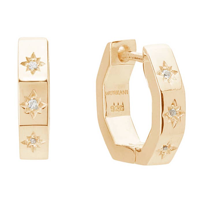 Achthoekige knuffels van 12 mm voor wholesale door Murkani Jewellery