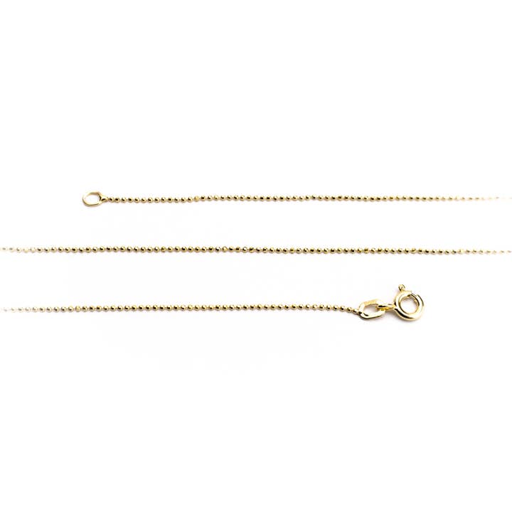 Filo Argento Mini Sfera Placcato Oro per la vendita all'ingrosso da parte di Woo's pure feelings