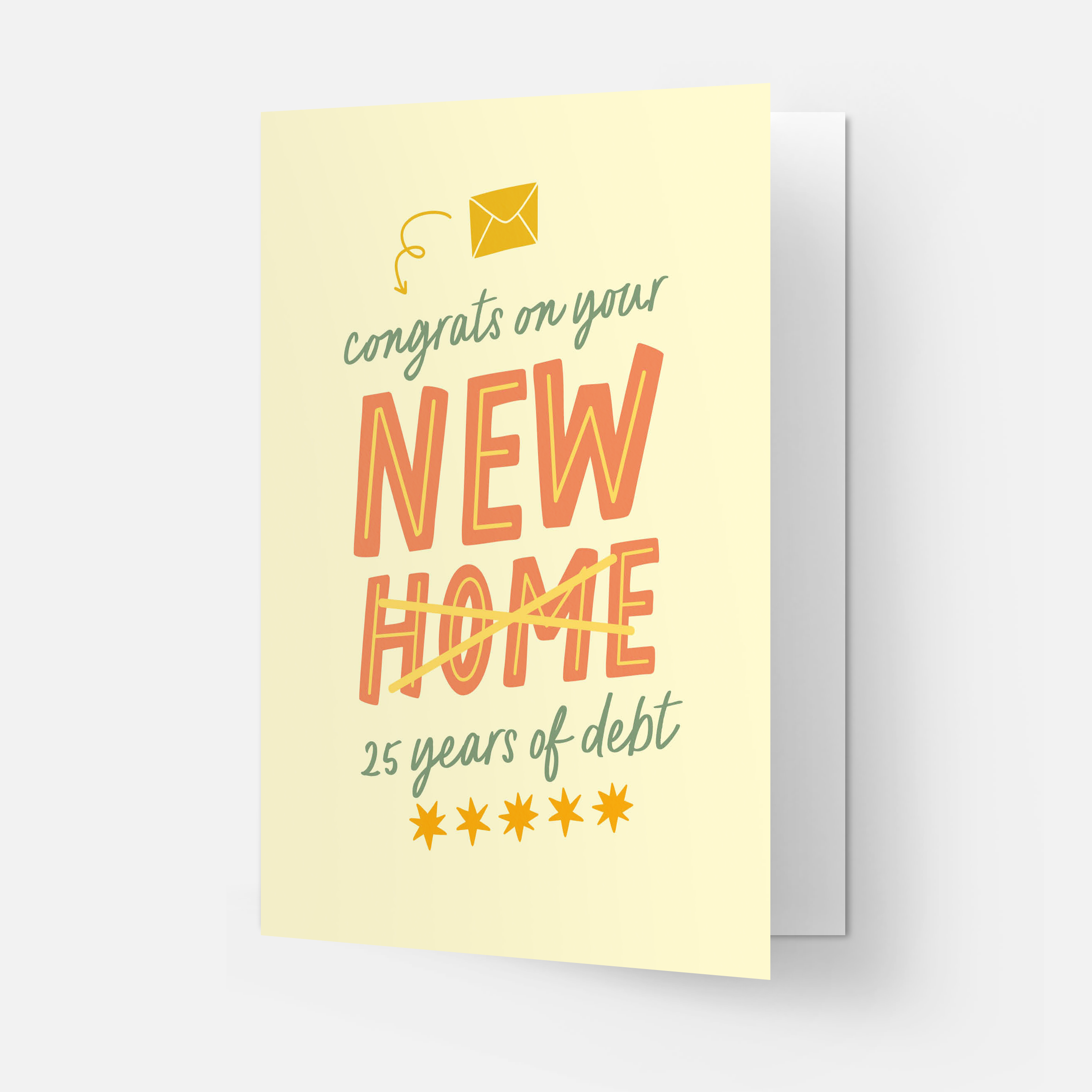 Kaart Blanche - Wholesale Congratulations Card - Home debt greeting card1