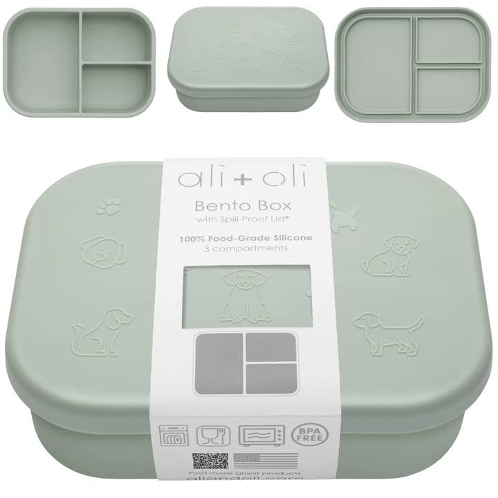 Ali+Oli Silicone Bento Box (Puppy) Back to School for wholesale by Ali+Oli