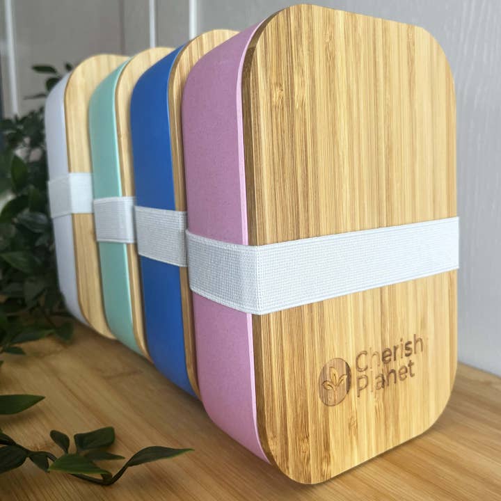 Cherish Planet – wholesale Lunch bag/box – Eco Bamboo & Wheat Fibre Lunch / Bento Box2