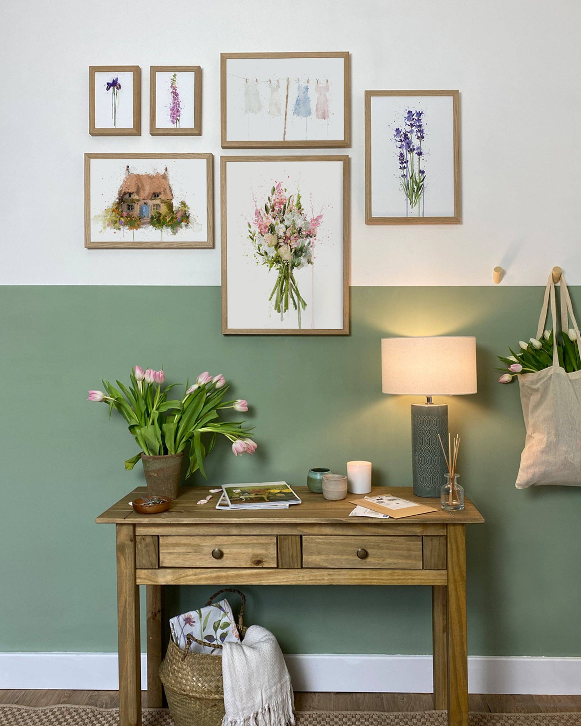 We Love Prints – wholesale Art print – Washing Line with Clothes Wall Art Print2