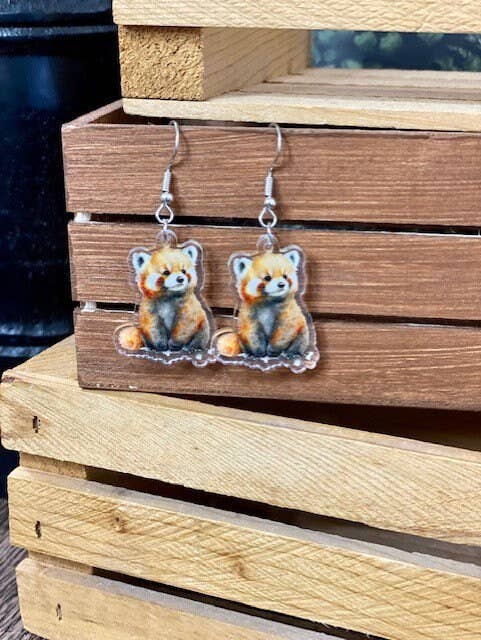 Briar layne - Wholesale Dangle Earrings - Chinese Red Panda Lover Earrings Gift Set4