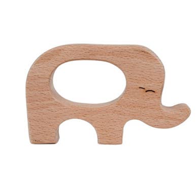 Wooden Elephant Teether for wholesale by Our Green House