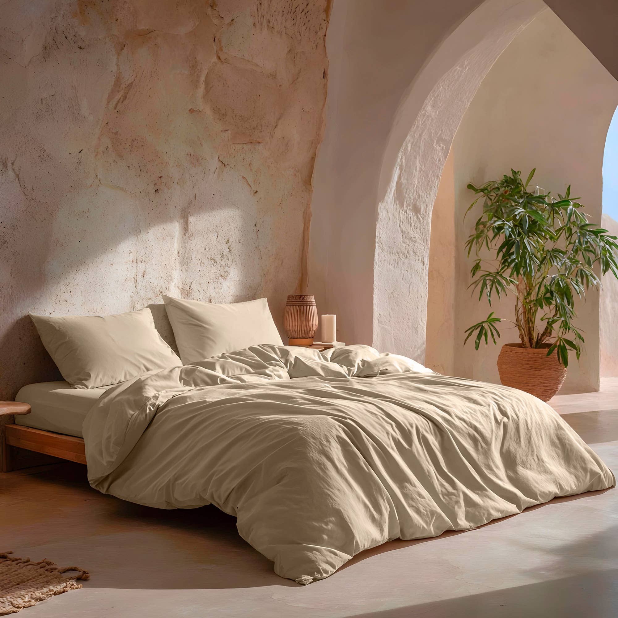 GAMUSI - Vente Housses de couette - Housse de couette 100 % coton, 144 fils, set 2/3 pièces30