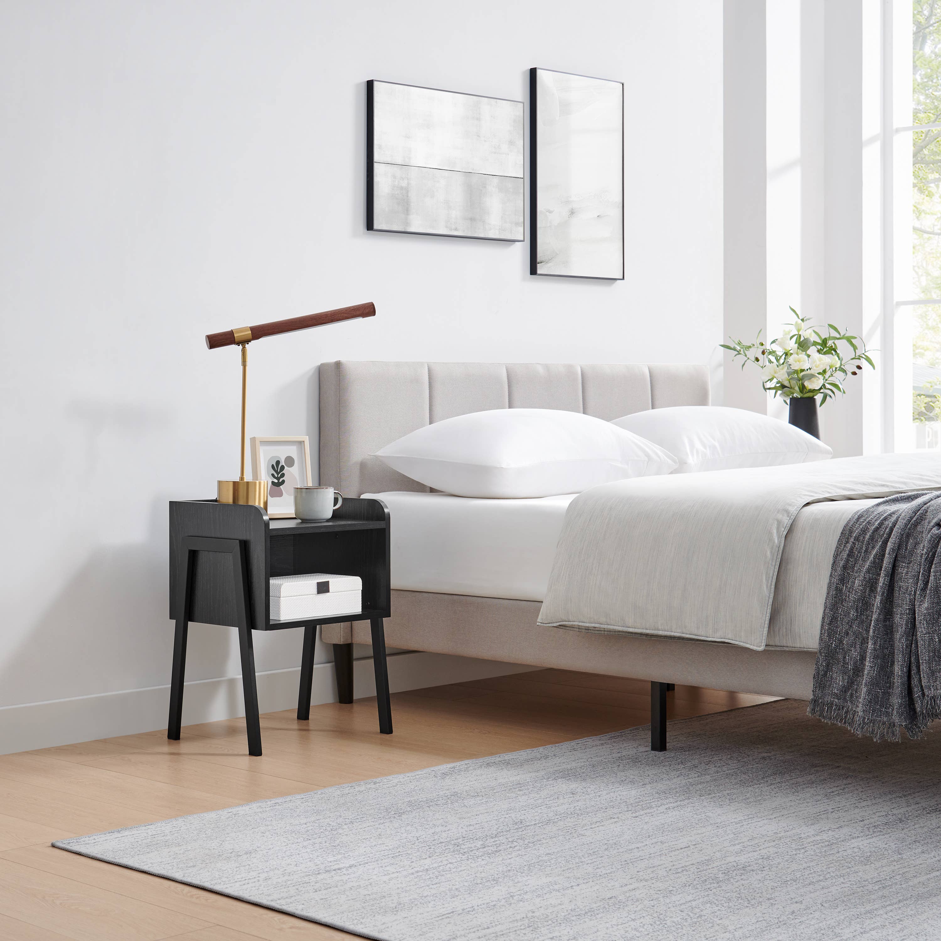 Danya B - Wholesale Side Table - Kazuyo Mid-Century Modern Black Metal Two-Tier Side Table11