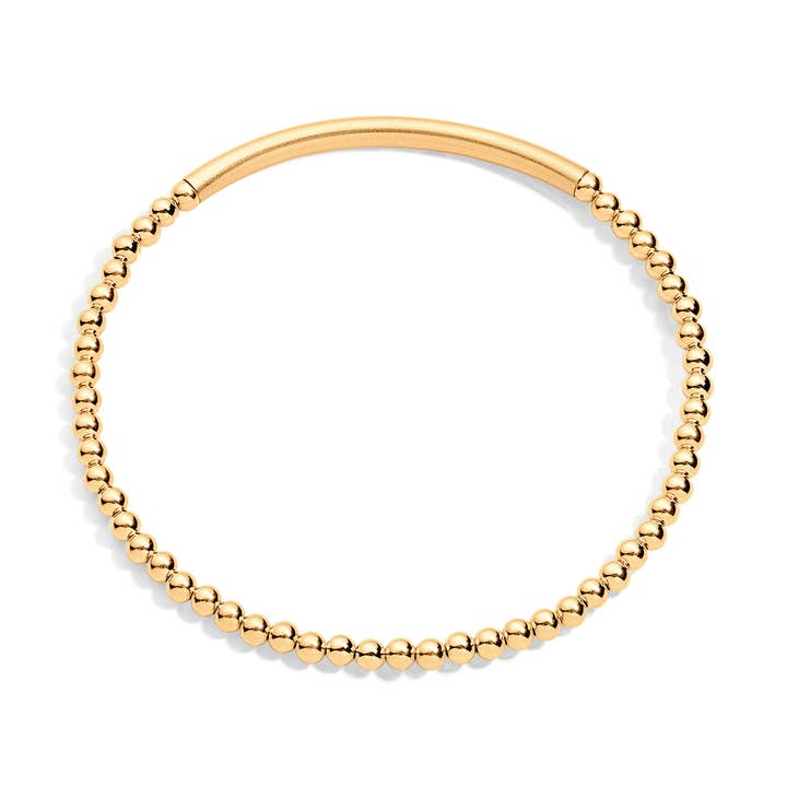 Paige 3mm Bar Bracelet (Gold/SS/Mixed) for wholesale by Tatiana M Designs