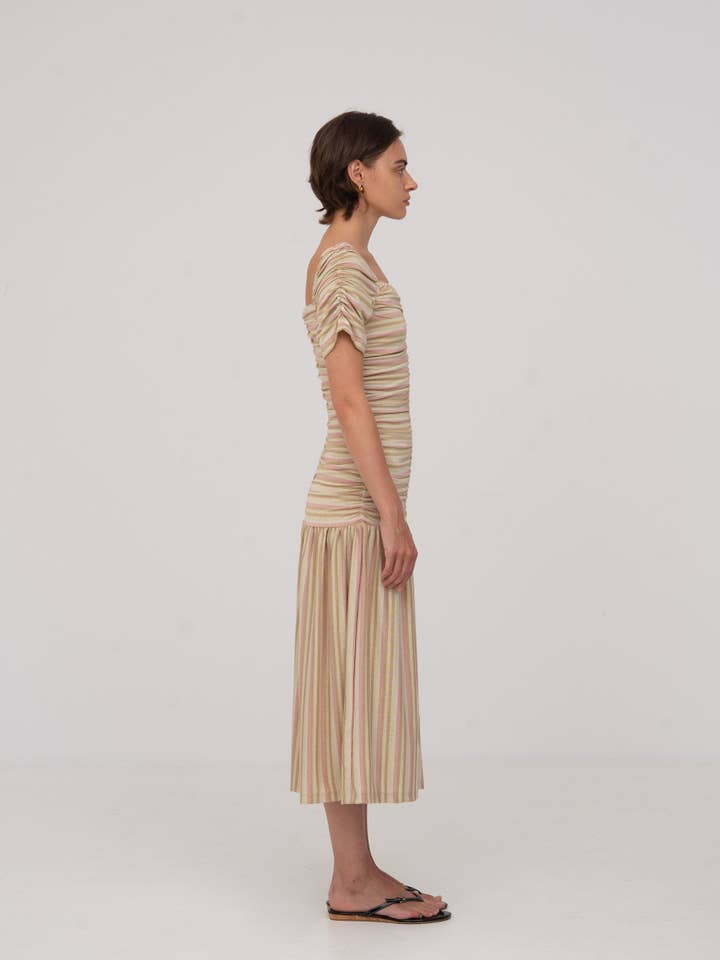 CARMEN SAYS - Wholesale Dress - Women's - Persephone Striped Dress3