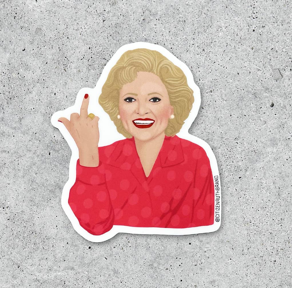 Citizen Ruth - Wholesale Sticker - Betty White Bird vinyl sticker