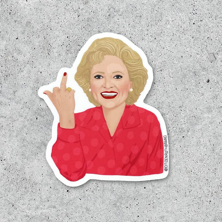 Citizen Ruth - Wholesale Sticker - Betty White Bird vinyl sticker