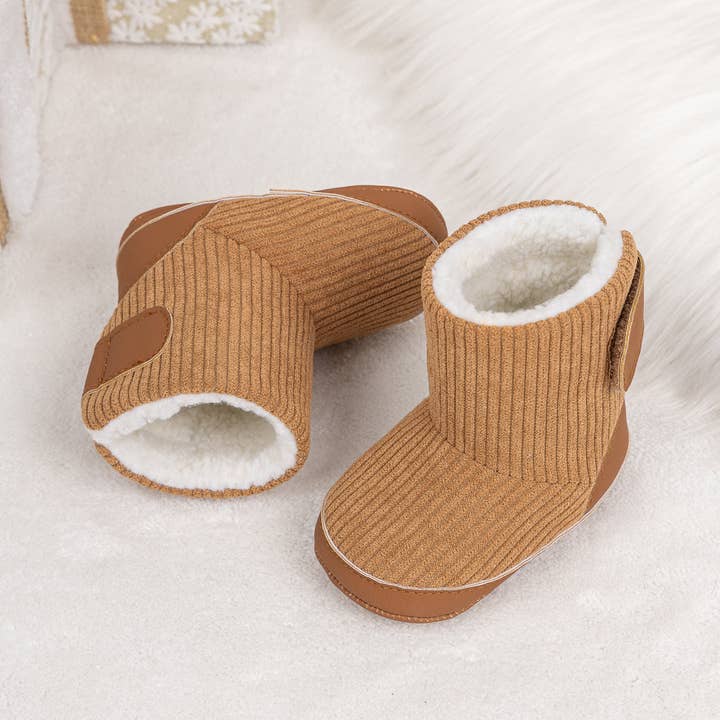 Kids Charm Online - Wholesale Booties - Baby - Inner sherpa ribbed baby boots. CG540614