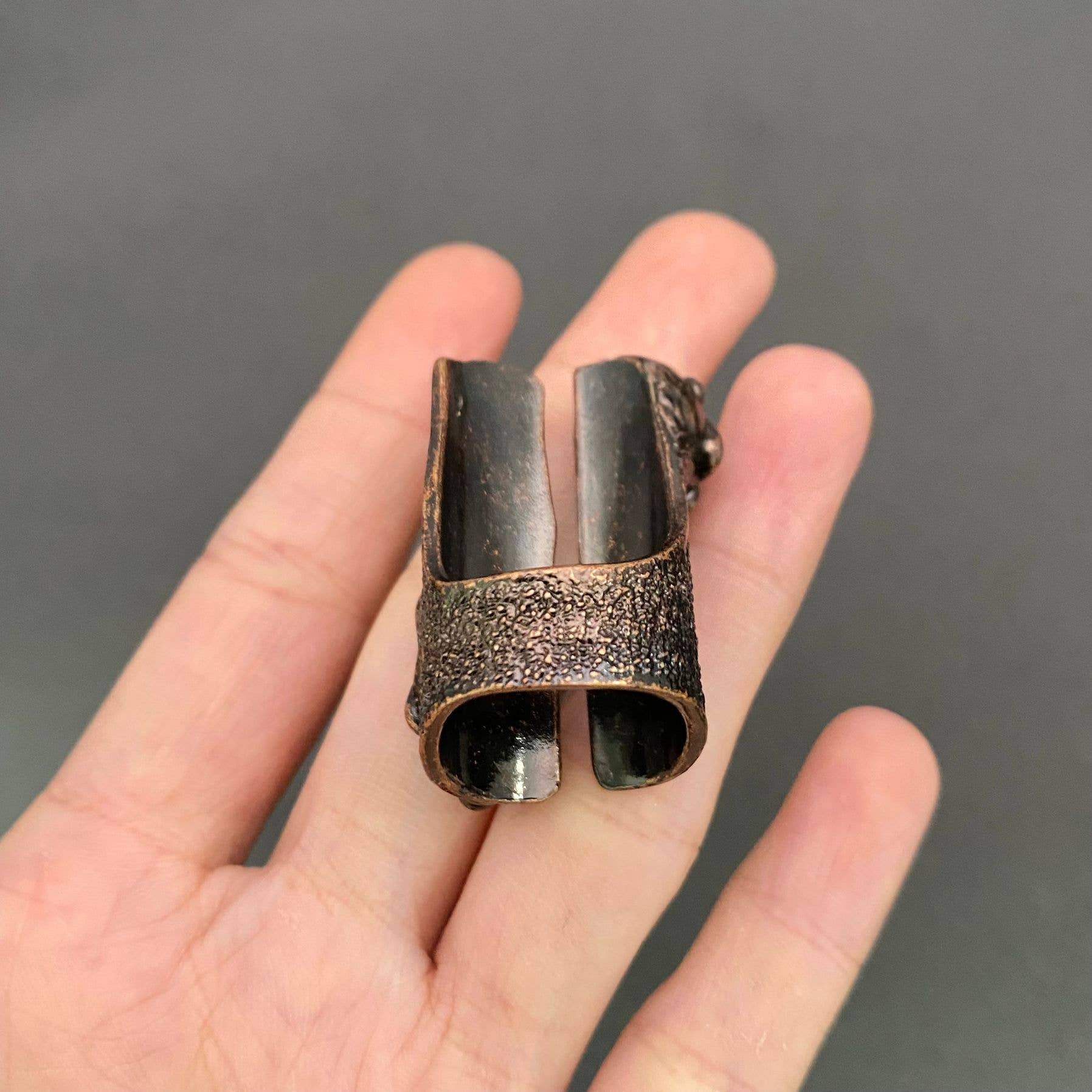 Mio Queena - Wholesale Multi-Stone Ring - Vintage Anemousite & Rhodonite Crystal Adjustable Ring - CS2