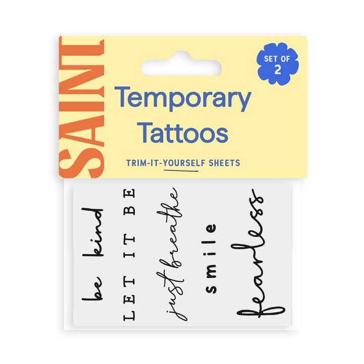 Saint Tattoos - Wholesale Temporary Tattoo - Self Love Affirmation Temporary Tattoos1