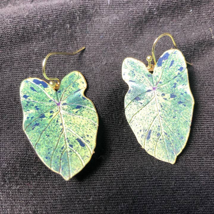 Plntbaby Jewelry - Wholesale Dangle Earrings - Colocasia Mojito0