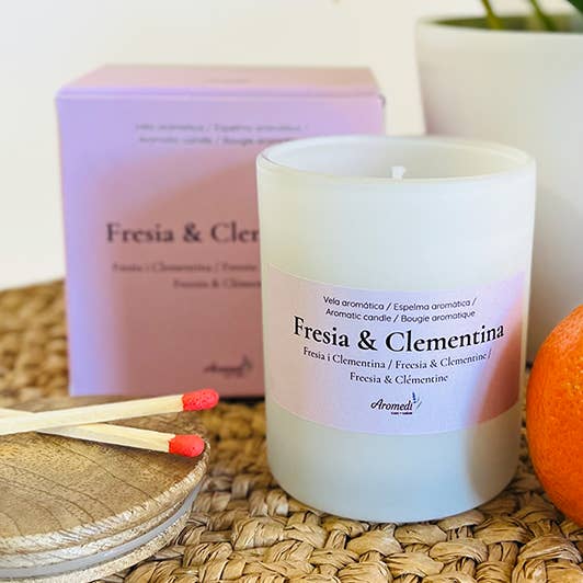 Fresia & Clementina Candle for wholesale by Aromedi