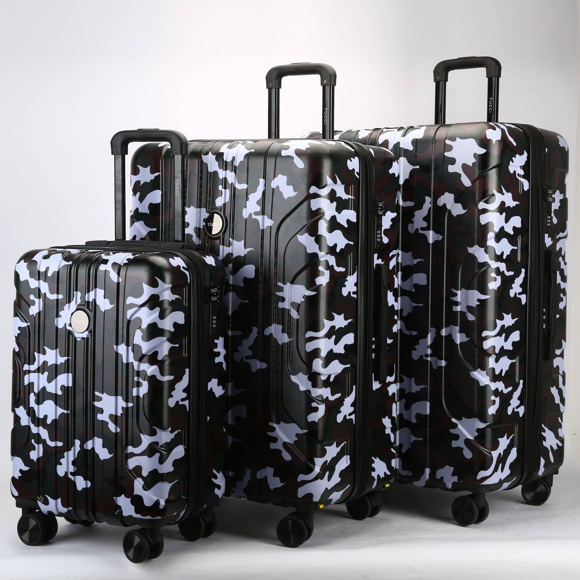 Titanio Travel Goods Group - Wholesale Luggage - TUCCI Armata Camo 3-Piece Luggage Set1