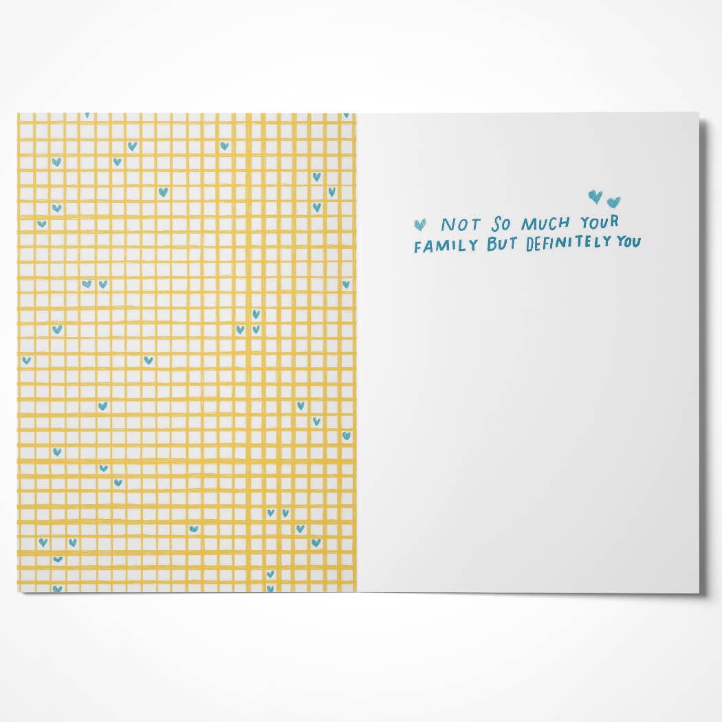 A Smyth Co - Wholesale Anniversary Card - Yellow Grid Anniversary Card1