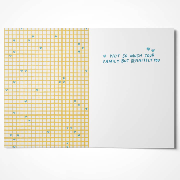 A Smyth Co - Wholesale Anniversary Card - Yellow Grid Anniversary Card1