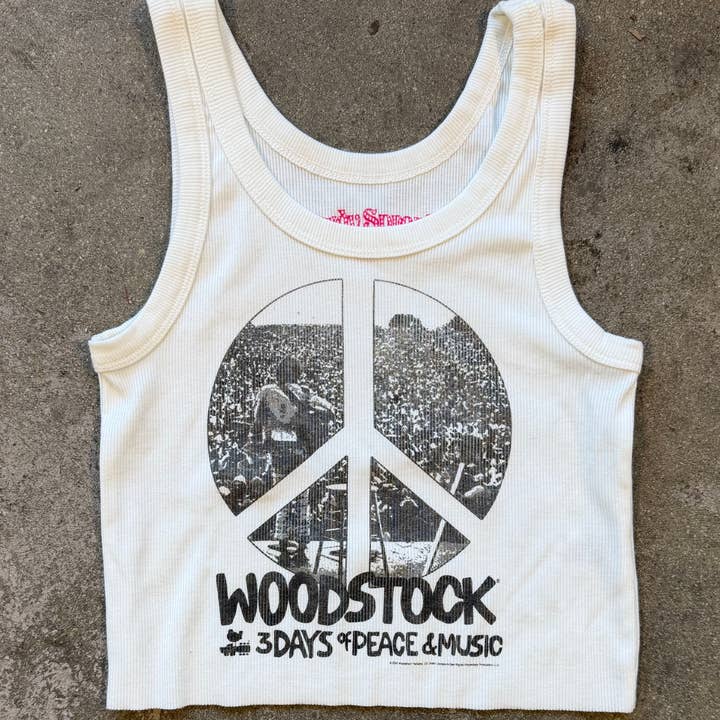 12Y - Débardeur Court Woodstock pour la vente par Rowdy Sprout