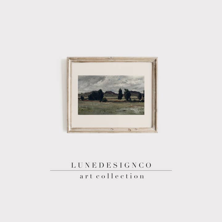 Vintage Landscape Print for wholesale by Lunedesignco