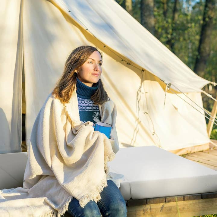 White Queen Size Trifold Folding Mattress for Travel Comfort for wholesale on Faire4