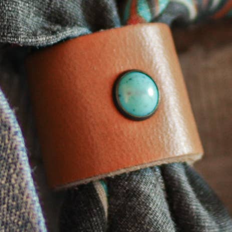 Turquoise Slider leather for wholesale by Wolfish