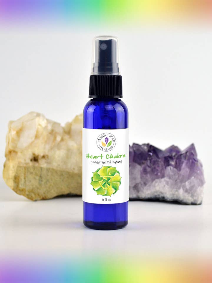 Chakra Heart Spray 2oz for wholesale by Crystal Rock Healing, LLC