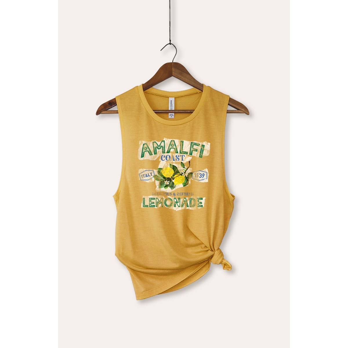 STARCHIS – Großhandel Tanktop – Damen – AMALFI LEMONADE GRAFIK BELLA CANVAS TANKTOP1