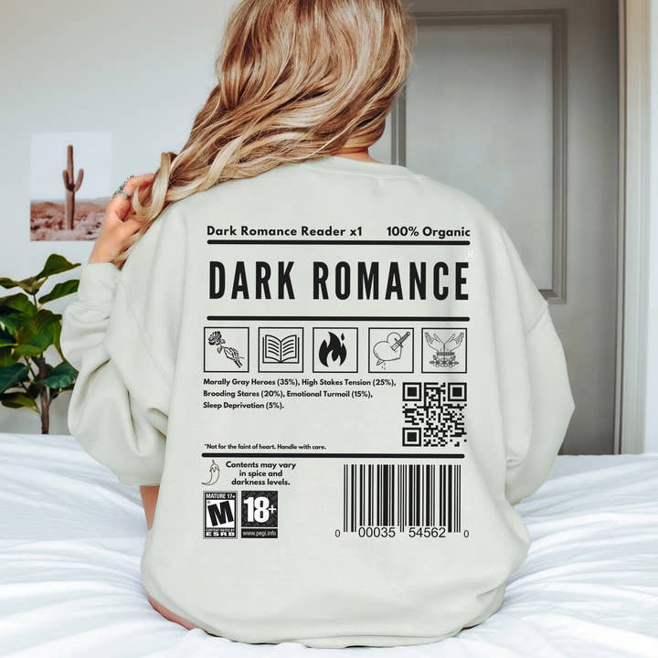 MagicMerchEmporium - Wholesale Graphic Sweatshirt - Women's - DARK ROMANCE READER Sweatshirt1