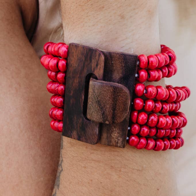 Crowned Free - Wholesale Armband met kralen - Unity Armband - Fuchsia1