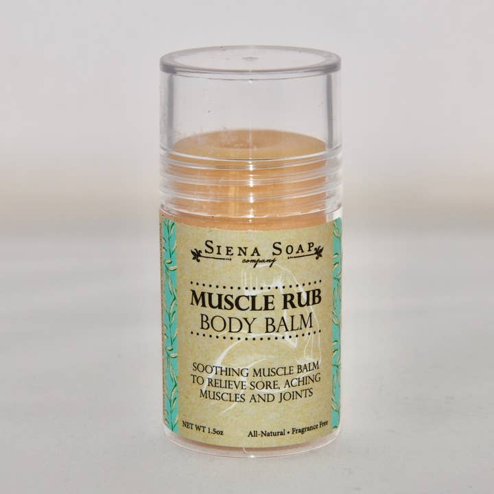 Muscle Rub Body Balm for wholesale by Siena Soap Company