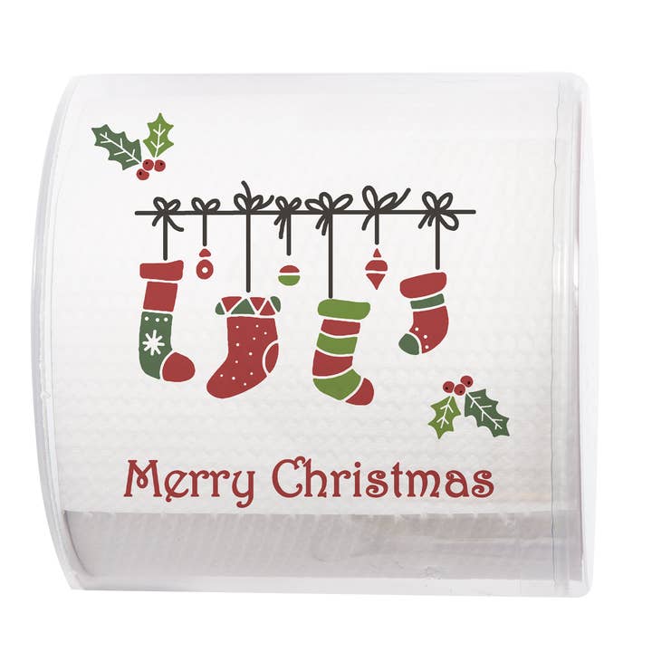 Papier toilette design Xmas Stockings pour la vente par Twilight Collection