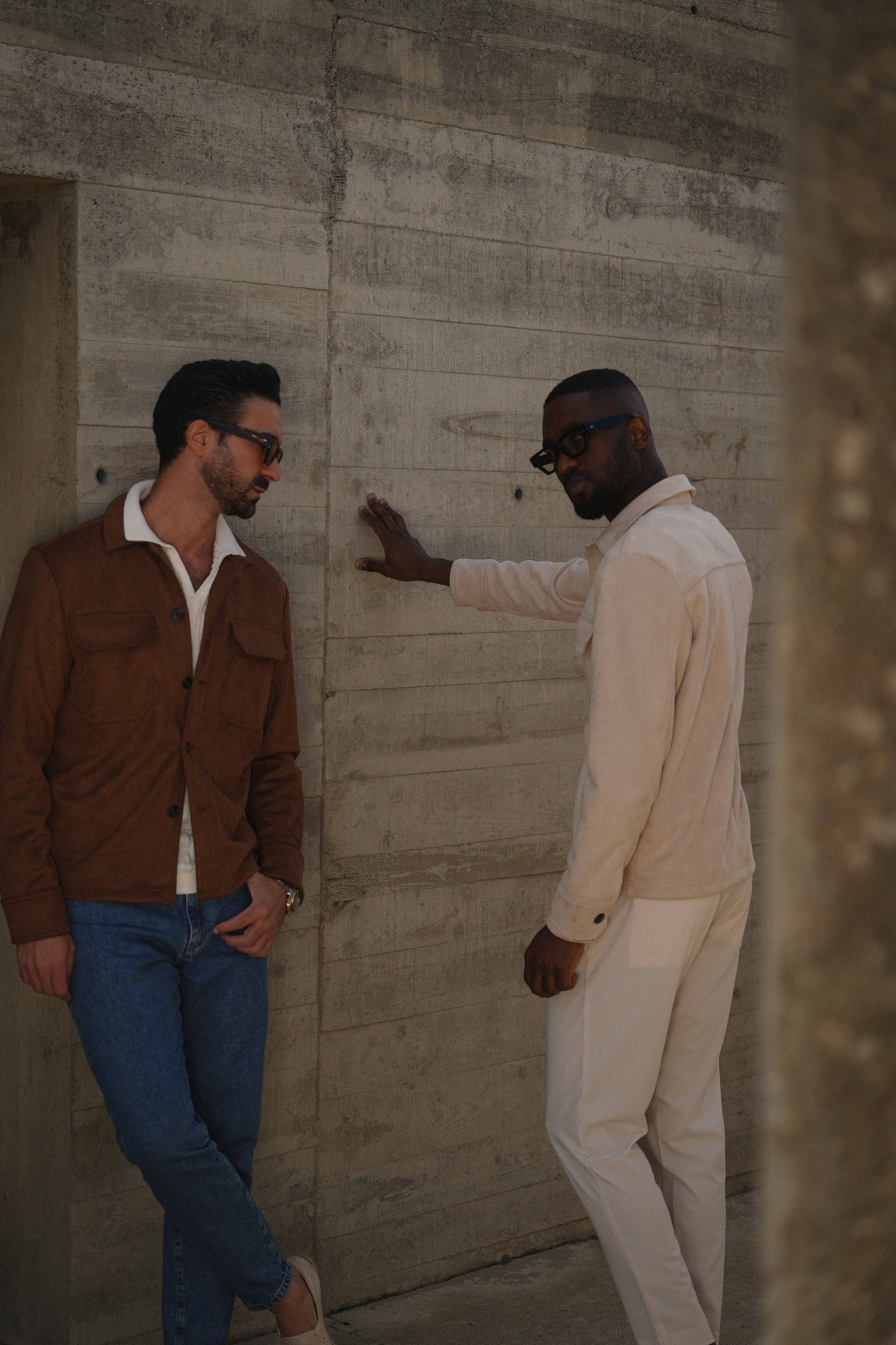 DONATO - Wholesale Shirt Jacket/Shacket - Men's - CAMEL SUEDE OUTERSHIRT6