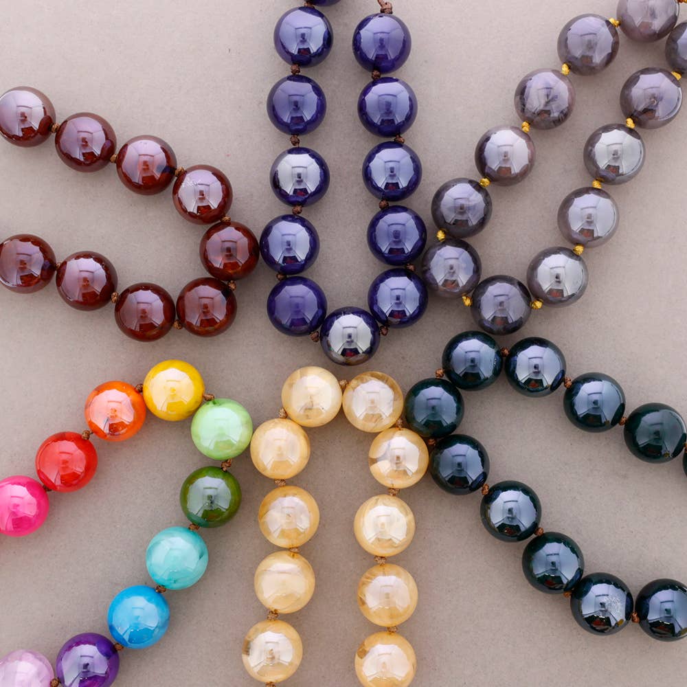 Sonata - Wholesale Beaded/Pearl Necklace - Choker Beaded Resin Balls (B)1