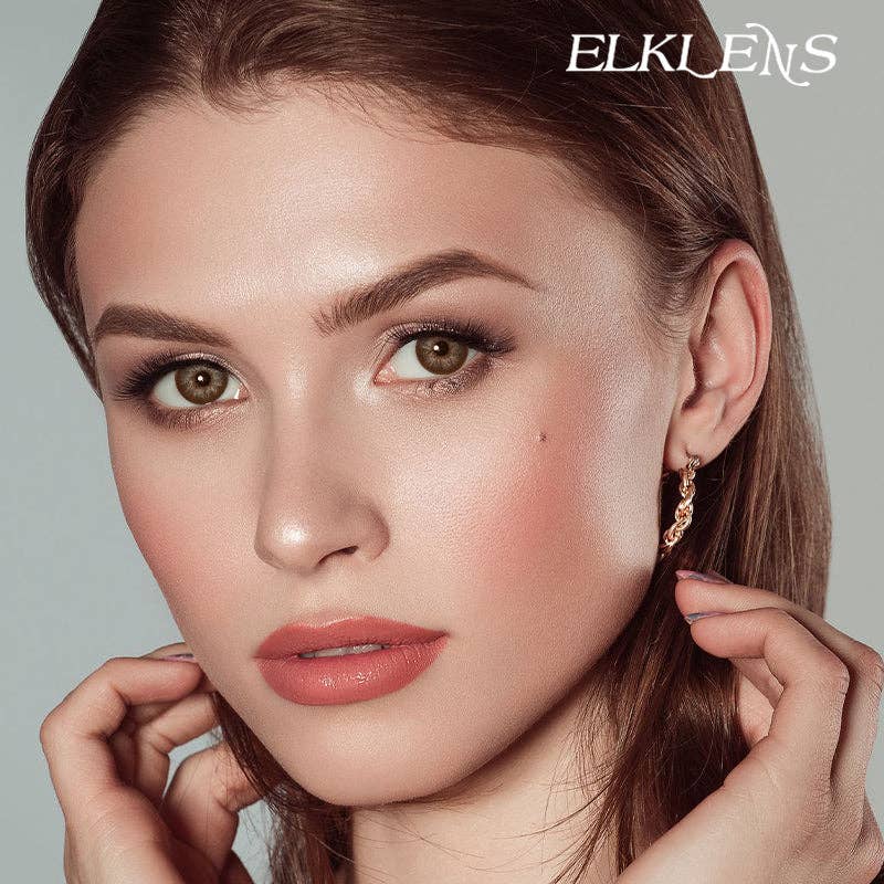ELKLENS - Wholesale Contact Lenses - ELKLENS Big Eyes Brown Prescription Colored Contact Lenses4