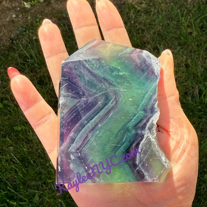 KayleeNYC - Wholesale Spiritual Stone/Crystal - 3-5 PCs Natural Fluorite Obelisk Point Crystal Energy4