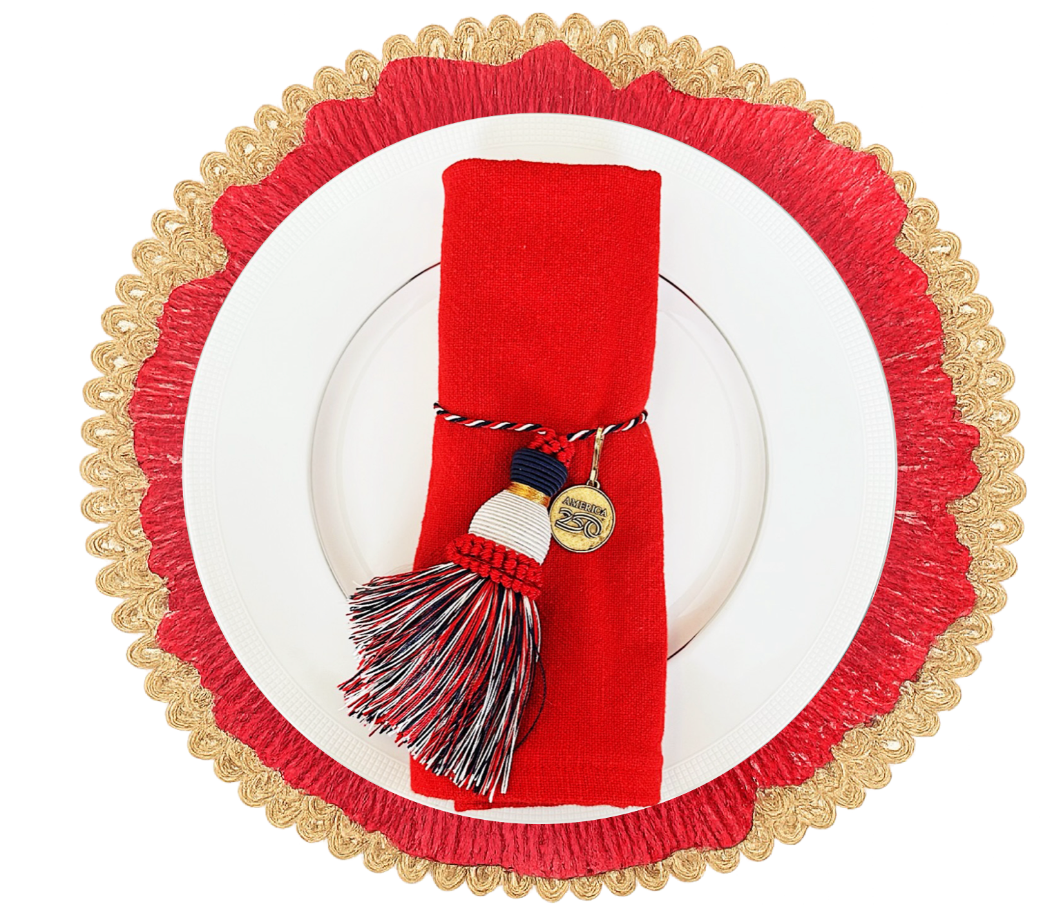 American Prosperity Pillow - America 250 licensee - Wholesale Keychain - Unisex - America 250 tassel/charm1