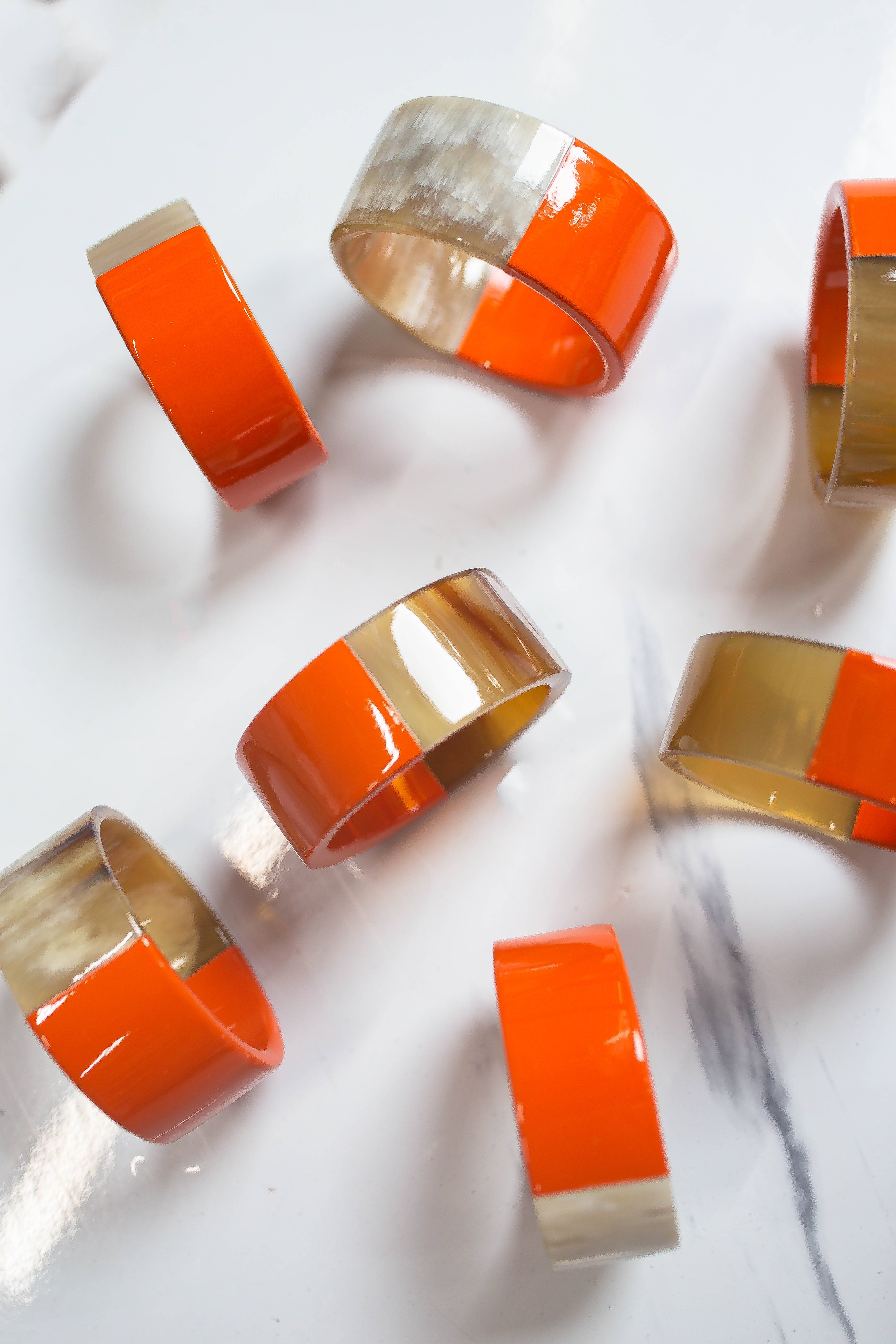 Tonkin Handicraft - Wholesale Napkin Ring - Lacquer  Buffalo Horn Napkin Ring S22