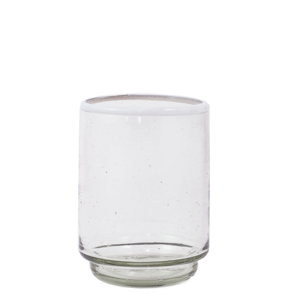 Sobremesa - Vendita all'ingrosso Bicchiere/tazza - Bicchiere impilabile medio White Rim, Vetreria3