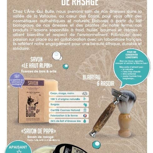 Shaving kit for wholesale by L'Âne Qui Bulle