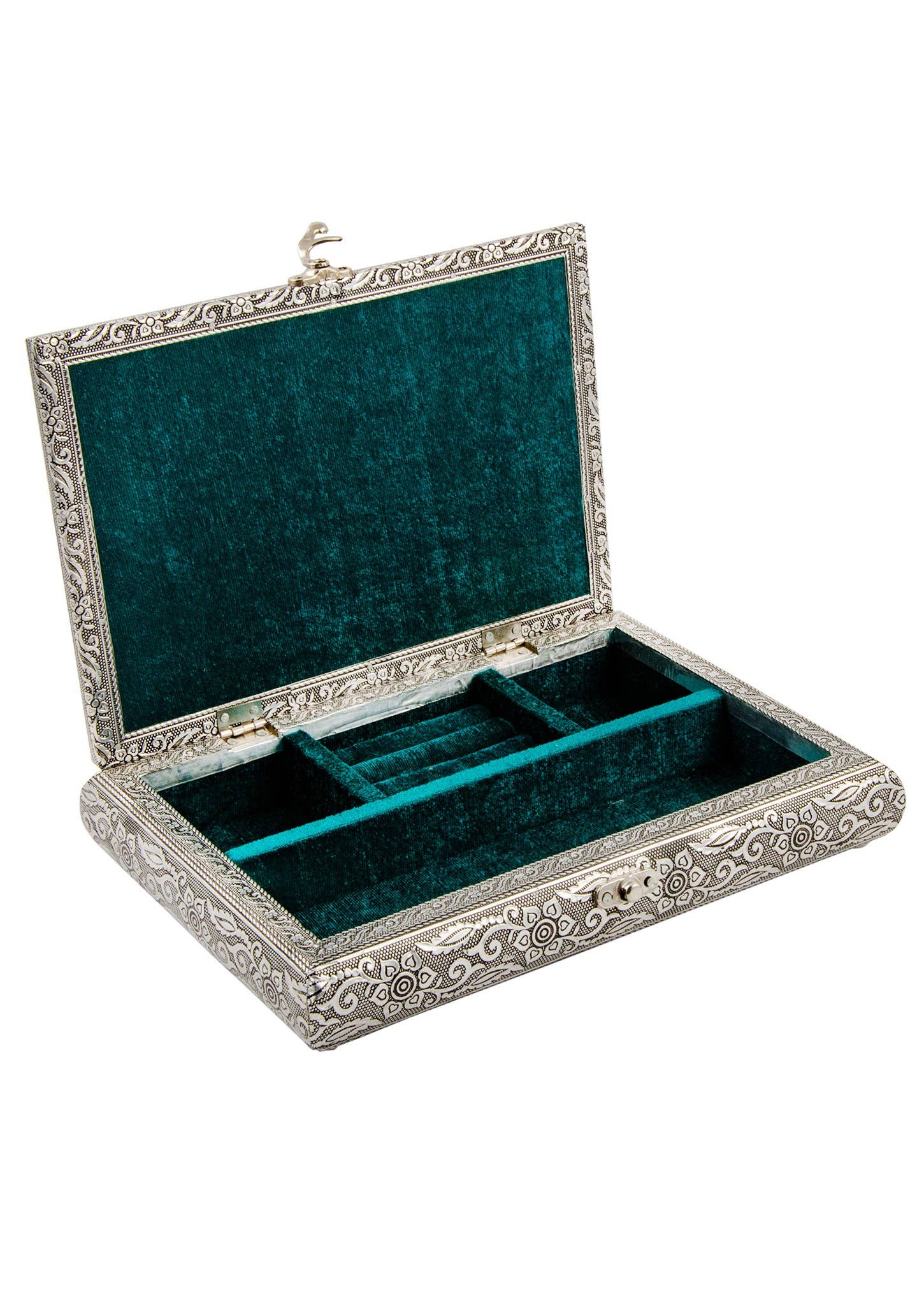 Namaste – wholesale Jewellery box/organiser – Silver Tree of Life Antique Jewellery Box2